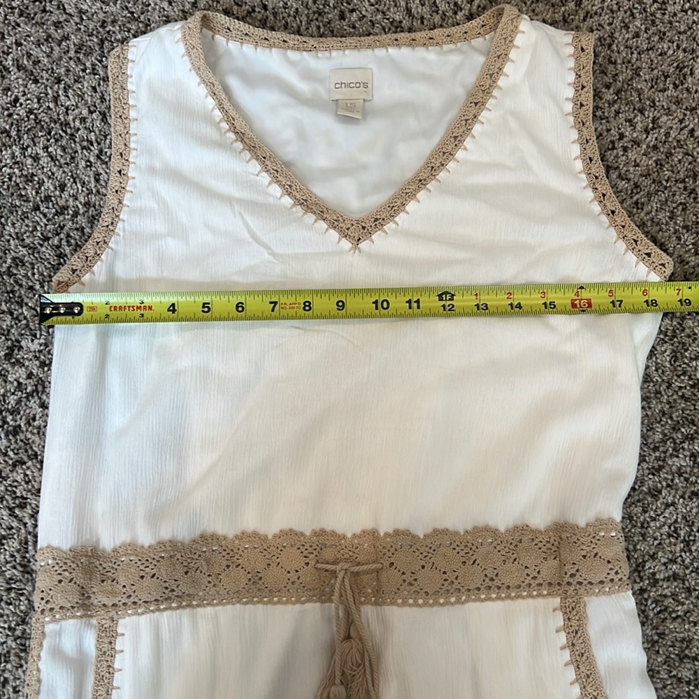 EUC Chico's Grecian Goddess dress. Size 1.5 - Picture 8 of 9